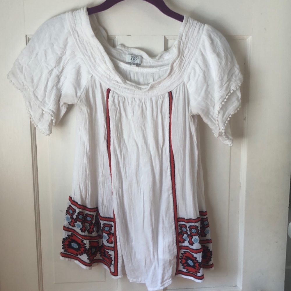 Crown and ivy off the shoulder top